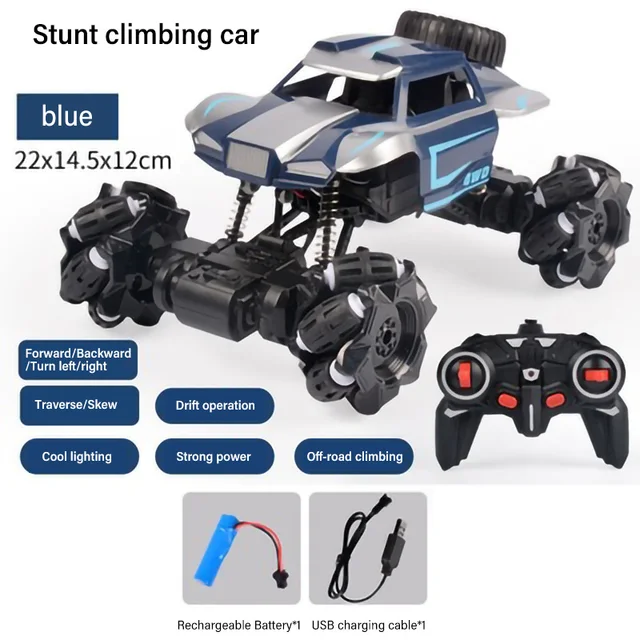 4 Channel 1:16 Remote Control Car 2.4G Radio Control Stunt Rc Car Off-road Vehicle Off-road Control Truck Boy Children Toy Cars