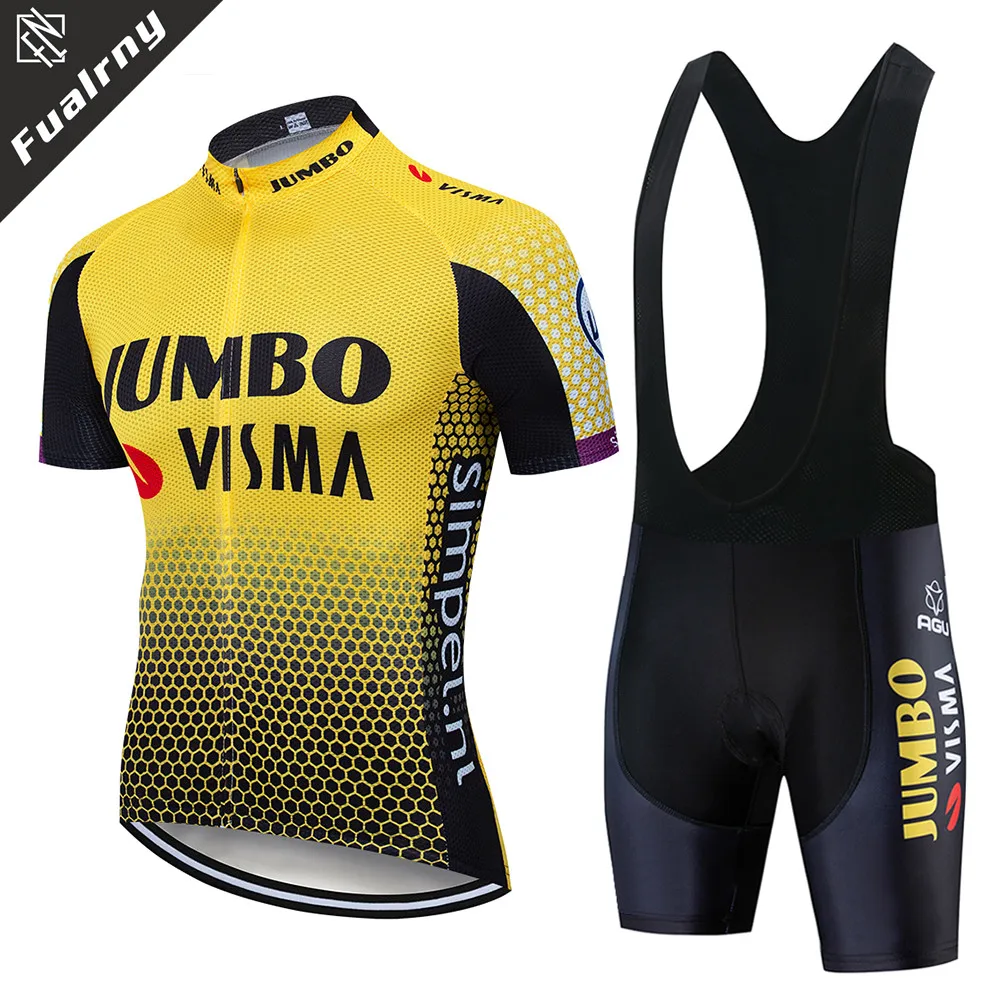 Pro team Jumbo visma Велосипеды Джерси комплект мужские велосипед Майо MTB Гонки ropa Ciclismo
