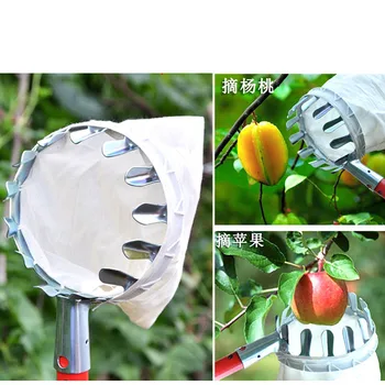 

Metal Fruit picker Safety Convenient Horticultural Fruit Picker Catcher Apple peach agricultural garden hardware tools