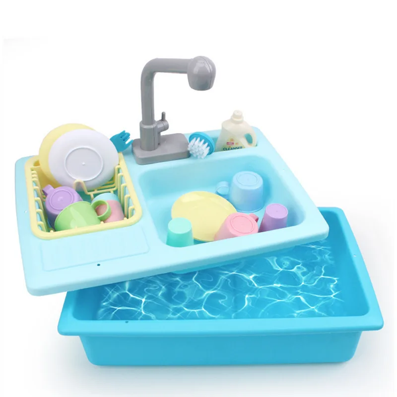 

Children Play House Wash Dishes Toy Early Childhood Educational Model Dishwasher Tableware Sets Interactive Play Toy Set