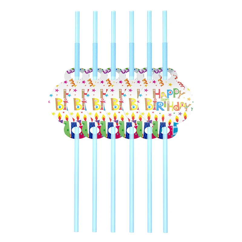 straws 12pcs 40st на день рождения День рождения тарелки салфетки скатерть взрослых 40st флажок на день рождения для счастливых 40-летний День рождения расходные материалы - Цвет: straws 12pcs