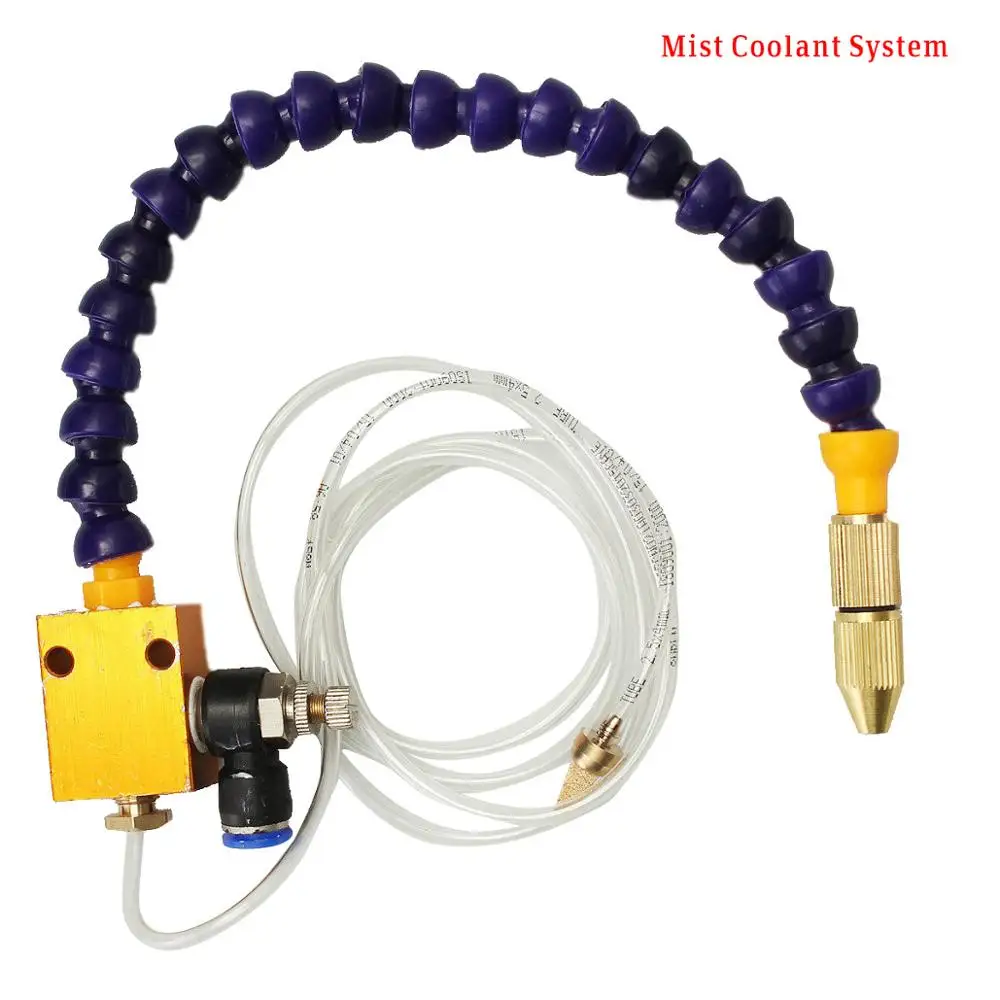 

Mist Coolant Lubrication Spray System For 8mm Air Pipe CNC Lathe Milling Drill Grind Engraving Machine Tool Cooling Professional