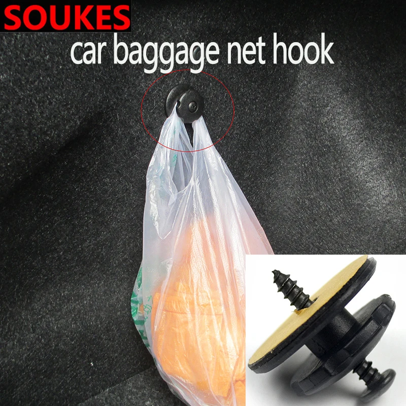 Car Body Screw Luggage Net Hook Hanger For Jeep Renegade Volkswagen VW Passat B6 B8 B7 CC Polo Lada Granta Vesta