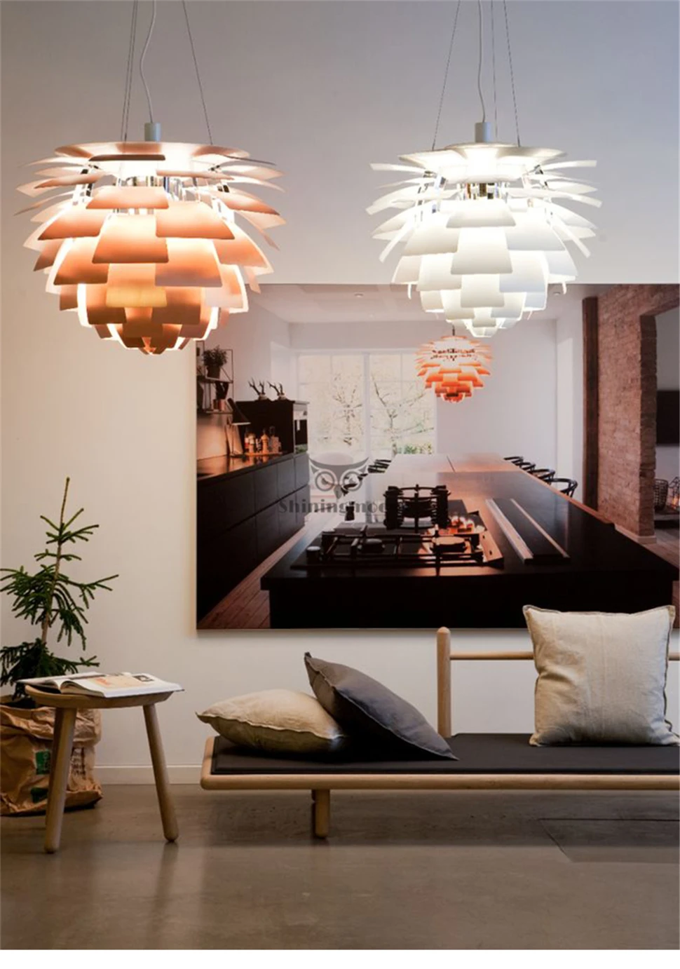 Современный сосновый конус, креативные подвесные светильники, Скандинавский дизайн, роскошная художественная светодиодная Подвесная лампа для столовой, дома, кафе, бара, осветительная арматура