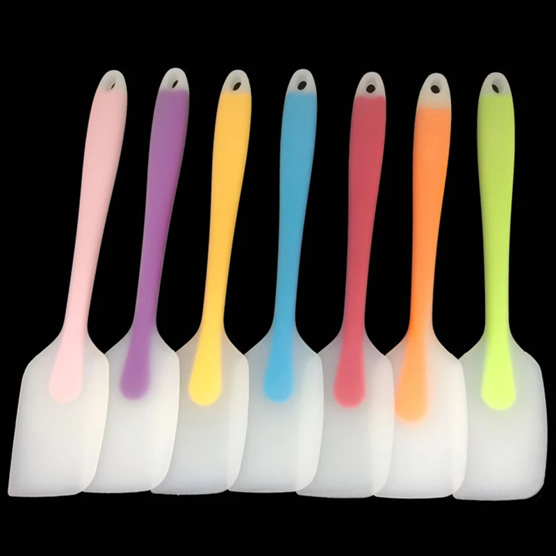 

Colorful Silicone Cream Spatula Flexible Butter Scraper Non-stick Baking Tools Heat-resistant Flipper Kitchen Utensils