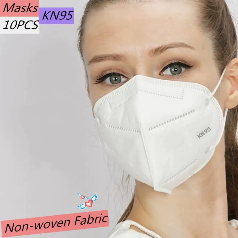 

10PCS/lot N95 Face Mask mascarilla- FFP1 FFP2 FFP3 Mouth Cover Particulate Respirator 5 Layers Filter Safety Protective