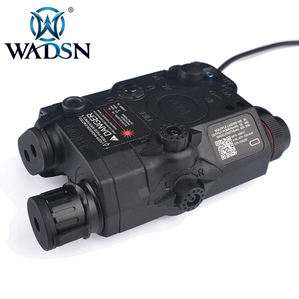 WADSN LA-5 UHP PEQ красный точечный Лазер + белый светодиодный тактический фонарик + ИК линзы Охотничья винтовка страйкбол батарейный отсек WEX396