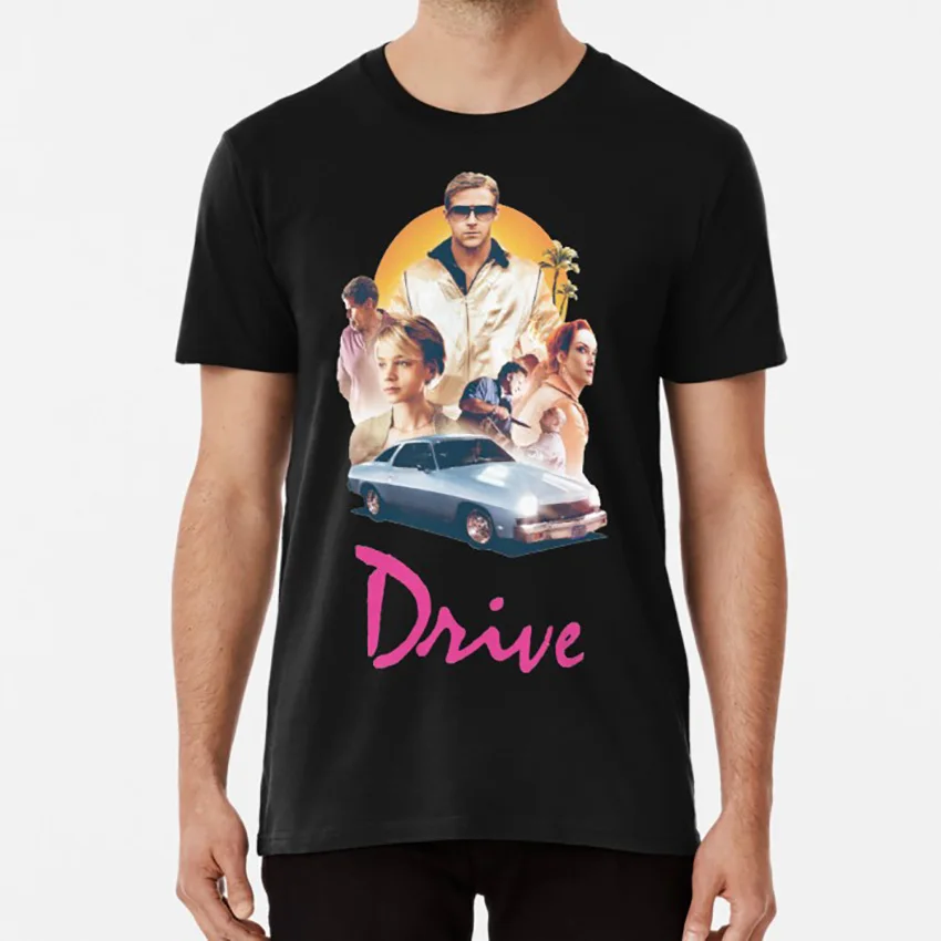 Drive T Shirt Ryan Gosling Movie Thriller Cute Sexy Fun Sad | Мужская одежда