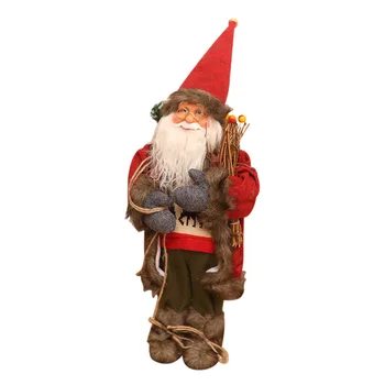 

Santa Claus Doll Toy Santa Claus Rustic Christmas Ornaments for Christmas Christmas Pendant & Drop Ornaments LBShipping