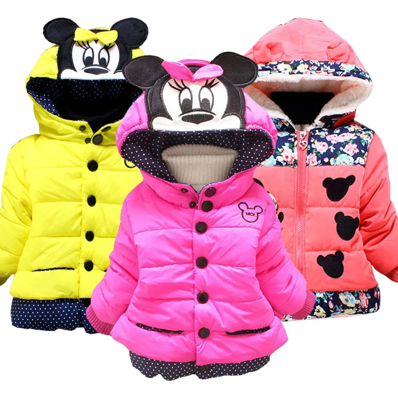 

Children Big Size Baby Girls Jackets Autumn Winter Jacket For Girls Winter Minnie Coat Kids Clothes Kids Warm Outerwear Coats