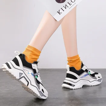

2020 New Spring Summer Casual Chunky Shoes Woman Breathable Fashion Women Sneakers