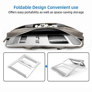 

Vodool Universal Foldable Aluminum Laptop Stand Foldable Desk Holder for 7-15.5 inch Notebook Tablet Cooling bracket