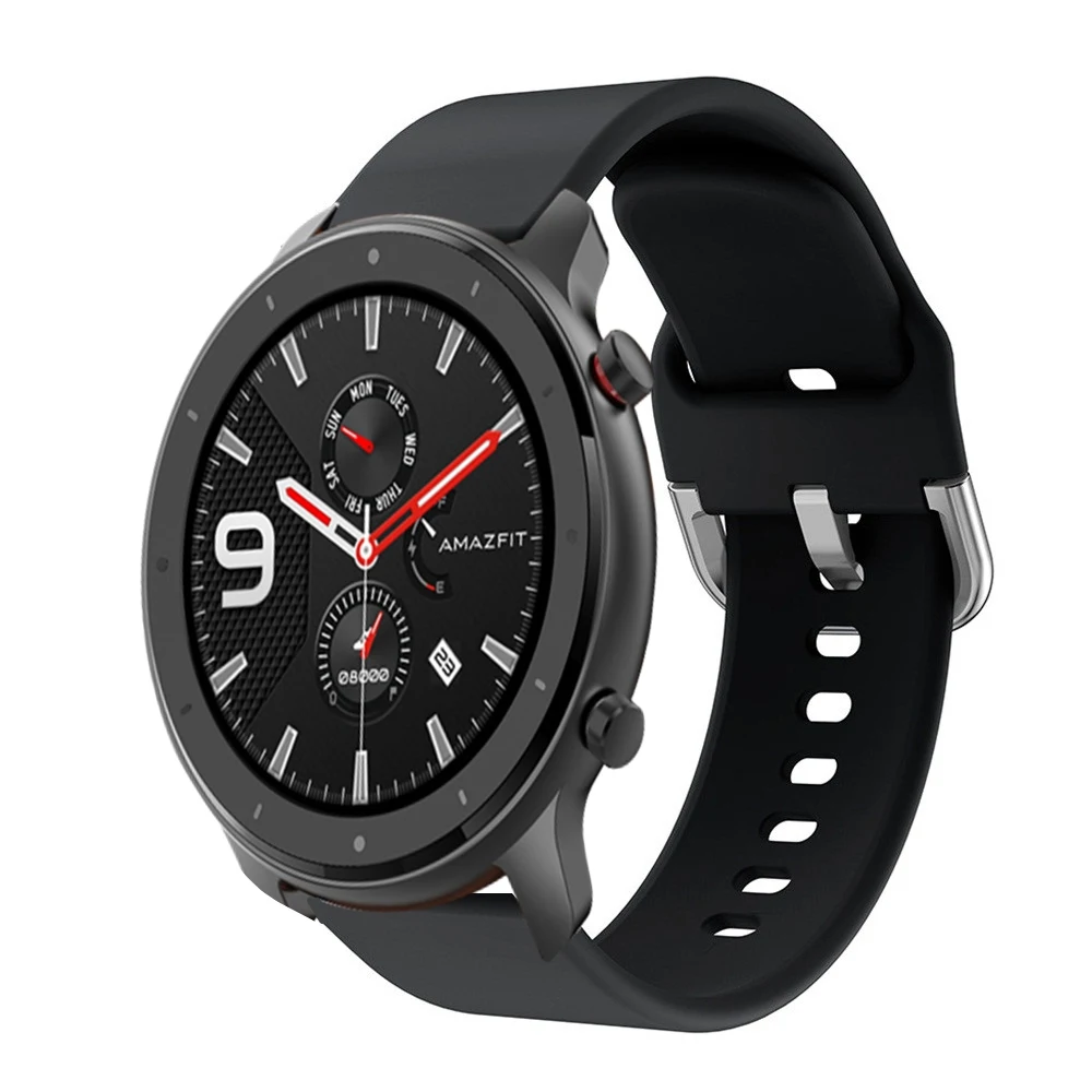 Спортивный силиконовый ремешок для XiaoMi HuaMi Amazfit GTR 47 мм 42 наручный ремни GTS 22 20