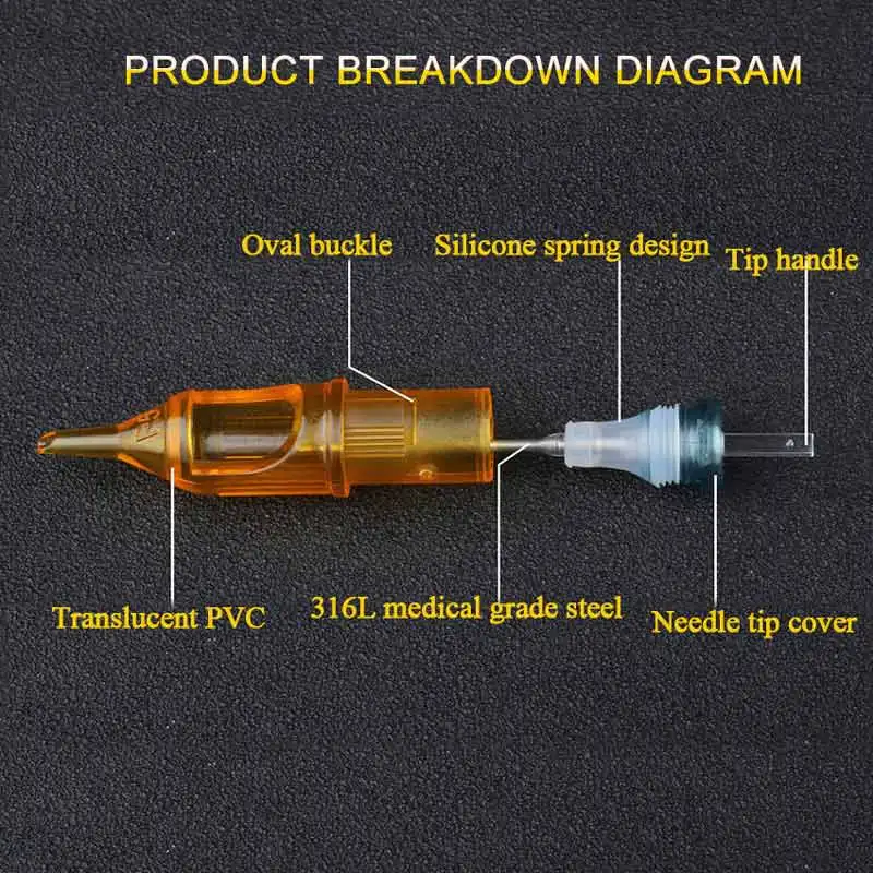 5 шт. иглы картриджа татуировки одноразовый Макияж для микроблейдинга машина татуировки 3RL/5RL/7RL/9RL/5M1/7M1/9M1/5RS/7RS/9RS
