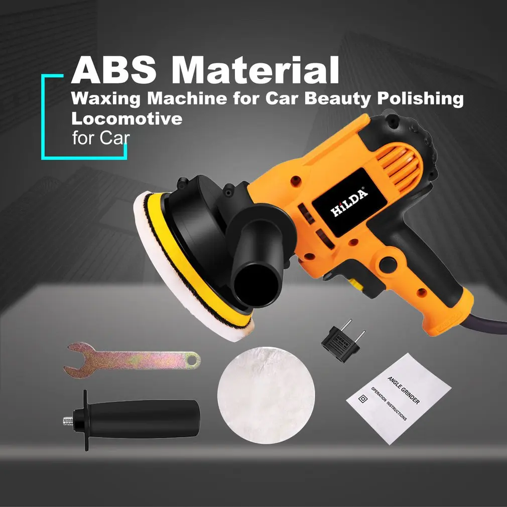 Electric Car Polisher Machine 220V 500-3500rpm 600W Auto Polishing Machine 6 Speed Sander Polish Waxing Tools Car Accessories