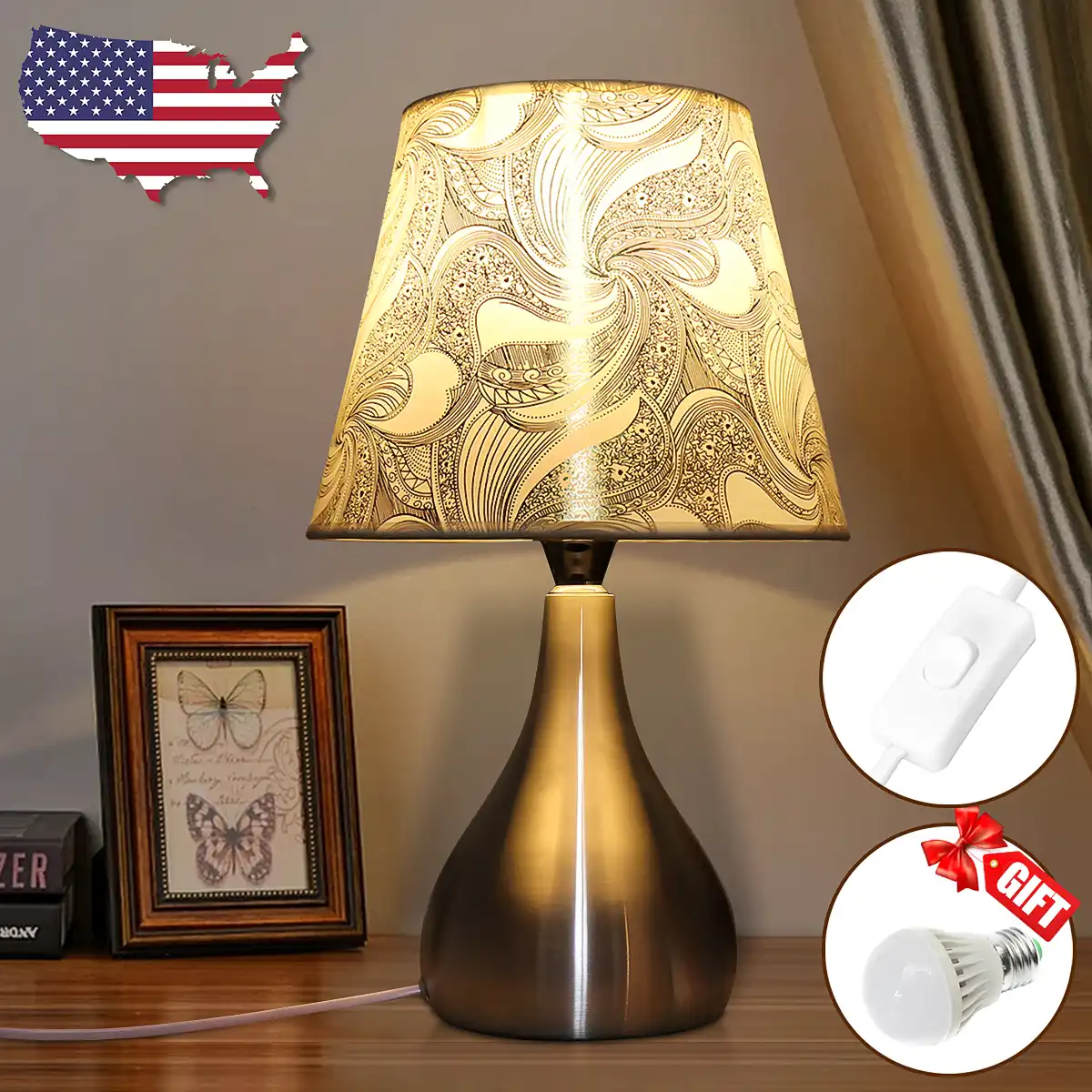 110v 240v Led Desk Lamp With E27 Bulb Modern Bedside Lamps Table Lamps For Bedroom Living Room Lighting White Lght Desk Lamps Aliexpress