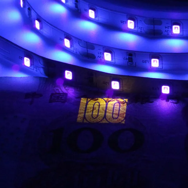 12V UV Led 스트립 빛 5050 2835 SMD 395-405nm 자외선 LED 다이오드 리본 보라색