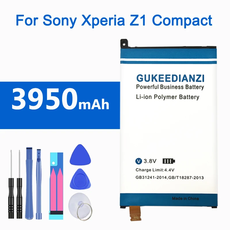 GUKEEDIANZI LIS1529ERPC 3950 мАч аккумулятор для sony Xperia Z1 Compact Mini Z1mini D5503 M51w SO-04F Сменный аккумулятор для телефона