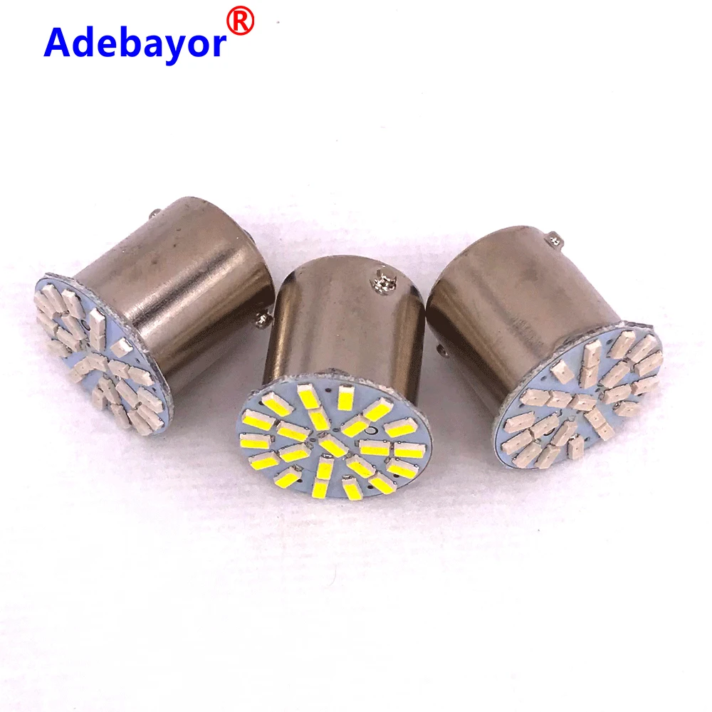 500pcs 1156 BAY15S P21W 3014 22 SMD ڵ Led ȸ  ȣ 극ũ   ڵ Ĺ   DC 12V 24V