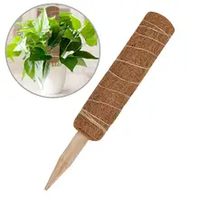45CM Natural Coir Totem Pole Extendable Moss Stick Coir Totem Pole for Plant Support Extension Climbing Indoor Plants Creepers