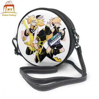

Vocaloid Shoulder Bag Kagamines Leather Bag Womens Wedding Women Bags Mini Teenage Multifunctional Print Round Purse