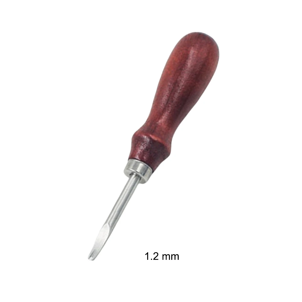 Инструмент для полировки кромок кожи из легированной стали, режущий ремень с деревянной ручкой, ручной инструмент для кожевенного ремесла, острый DIY прочный