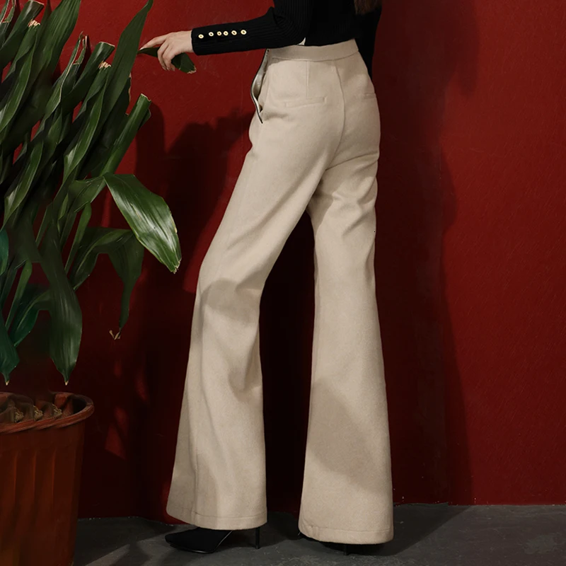 TWOTWINSTYLE Elegant Pants For Women High Waist Double Breasted Pocket Wide Leg Pants Female Fashion Autumn New Clothing 2019 (3).jpg_.webp