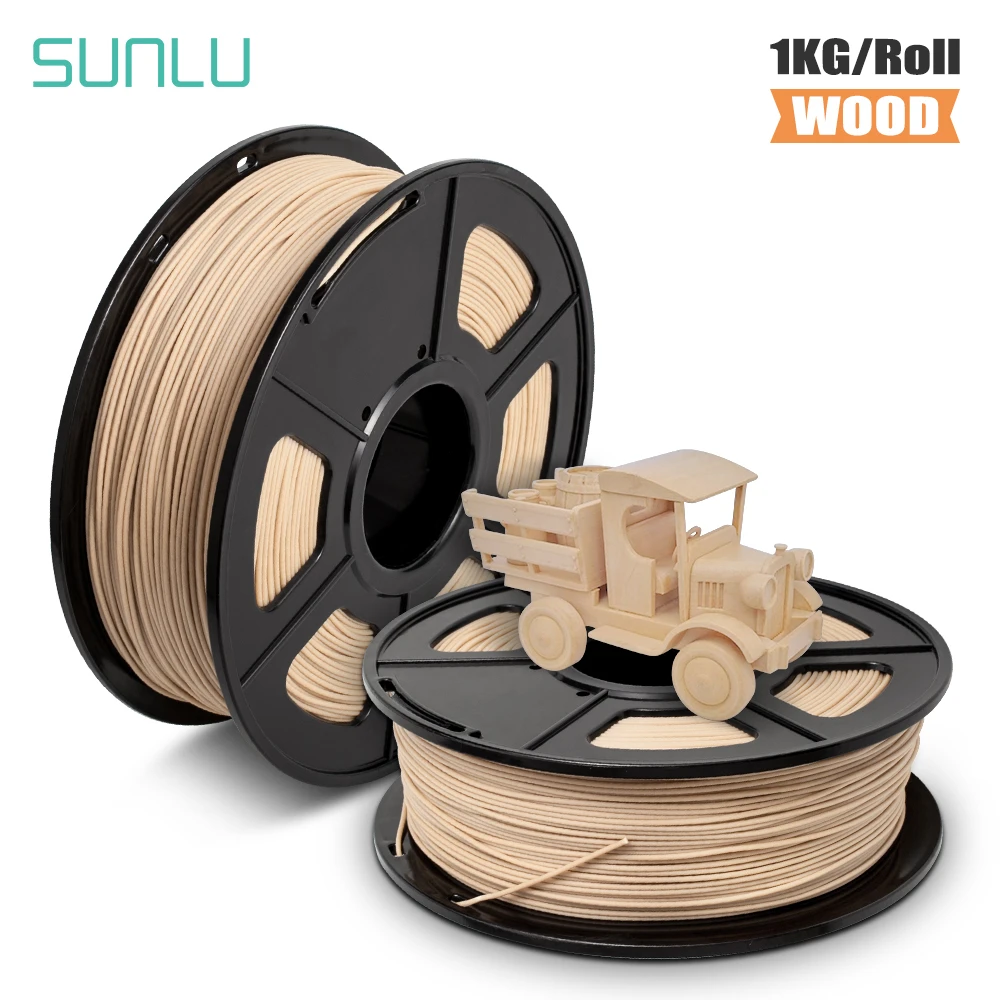 Filamento de fibra de madera para impresora 3D, 1,75mm, 1 kg/rollo, 2.2LB,  regalo artesanal, efectos de madera similares al PLA real como el color de  la madera|Materiales de impresión 3D| - AliExpress