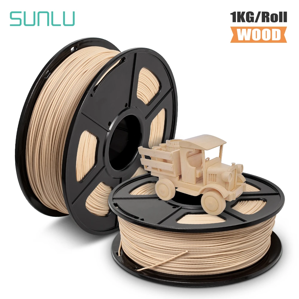 SUNLU WOOD 3D Printer Filament 1.75mm 1KG Wood +/-0.02mm Wooden