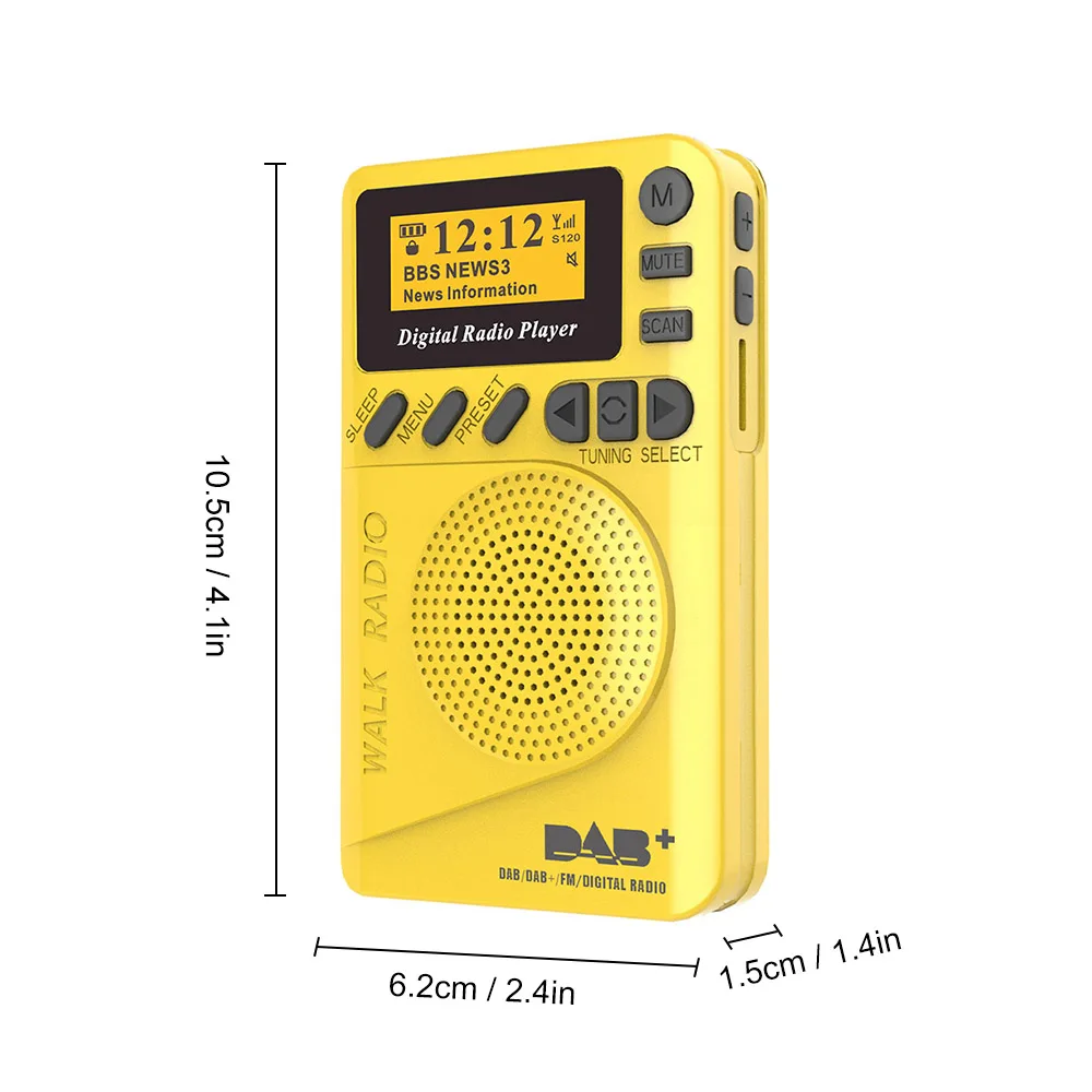 P9 мини карманный DAB / FM цифровой радиоприемник демодулятор с жк дисплеем