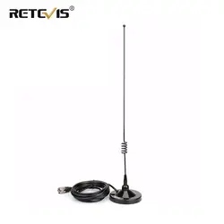 Antena dupla da faixa da frequência ultraelevada de 144/430mhz vhf para o rádio do carro para rt98/rt95 antena sl16/pl259 do carro de retevis com ímã móvel