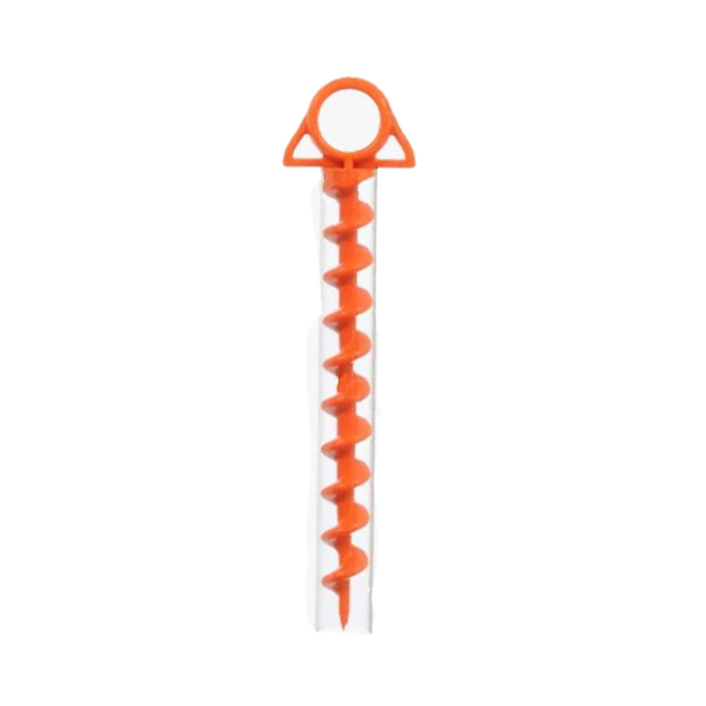 

Tool Pins Hiking Accessories Screw Spiral Trip Outdoor Camping Nails Tent Pegs Stakes Travel Awning Plastic Sports With Tube
