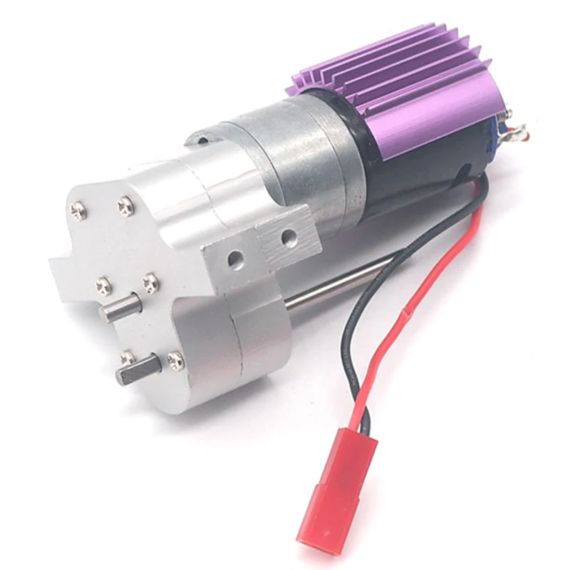 

Rc Car Parts Upgrade Metal Gear Box with Motor Random Color Metal Transfer Case Diy Parts Anyway Transmission Box