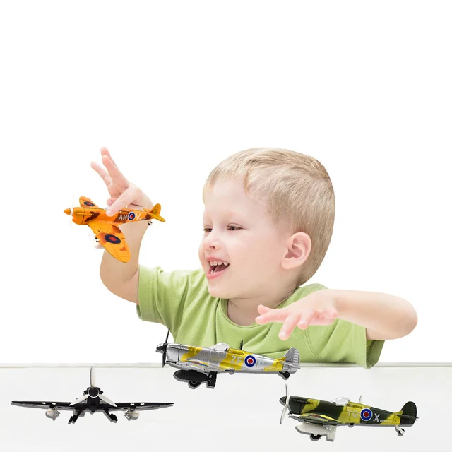 1 PCS Intercepting Fighter 4D Model Kit Toys for Boys Handmade Assembly Aircraft Plastic Model Toys Decoration Collection Gifts 6