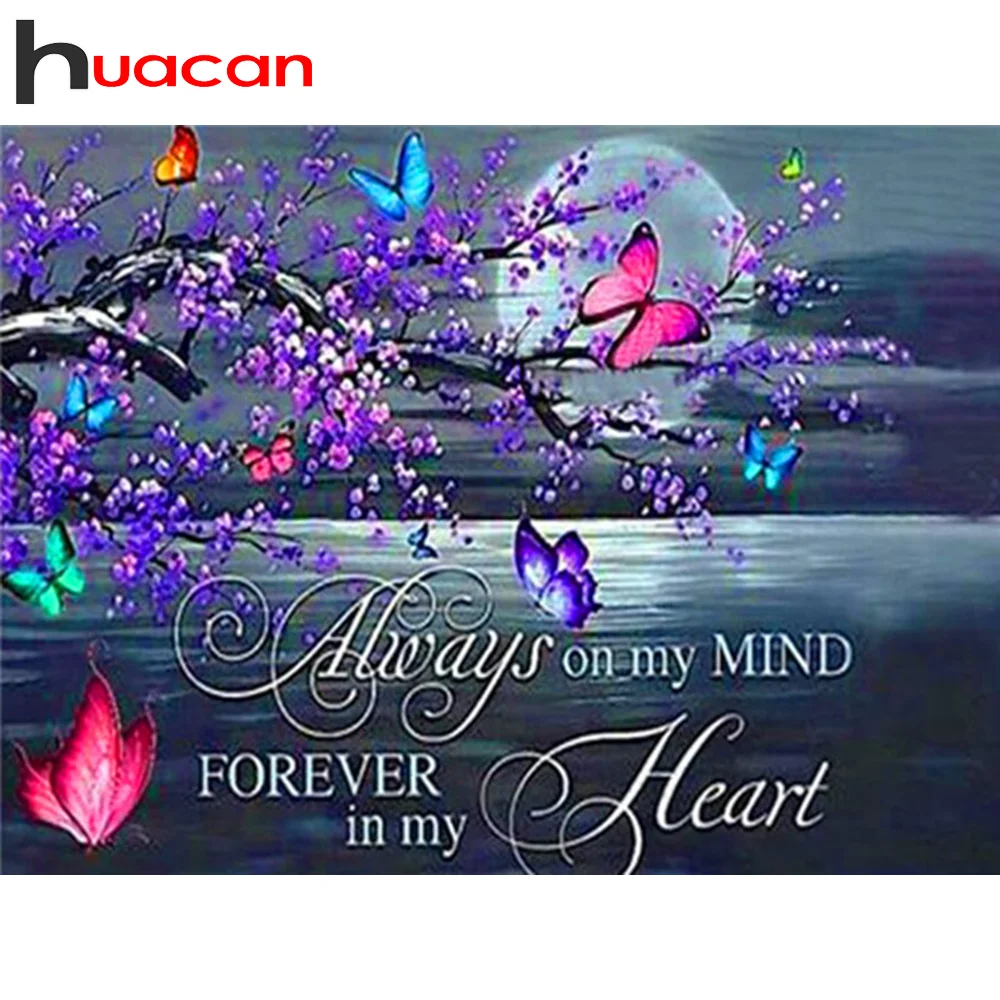 Huacan Full Square Diamond Painting Art Kits Animal Embroidery Cross Stitch Butterfly 5D DIY Mosaic Handmade Gift | Дом и сад