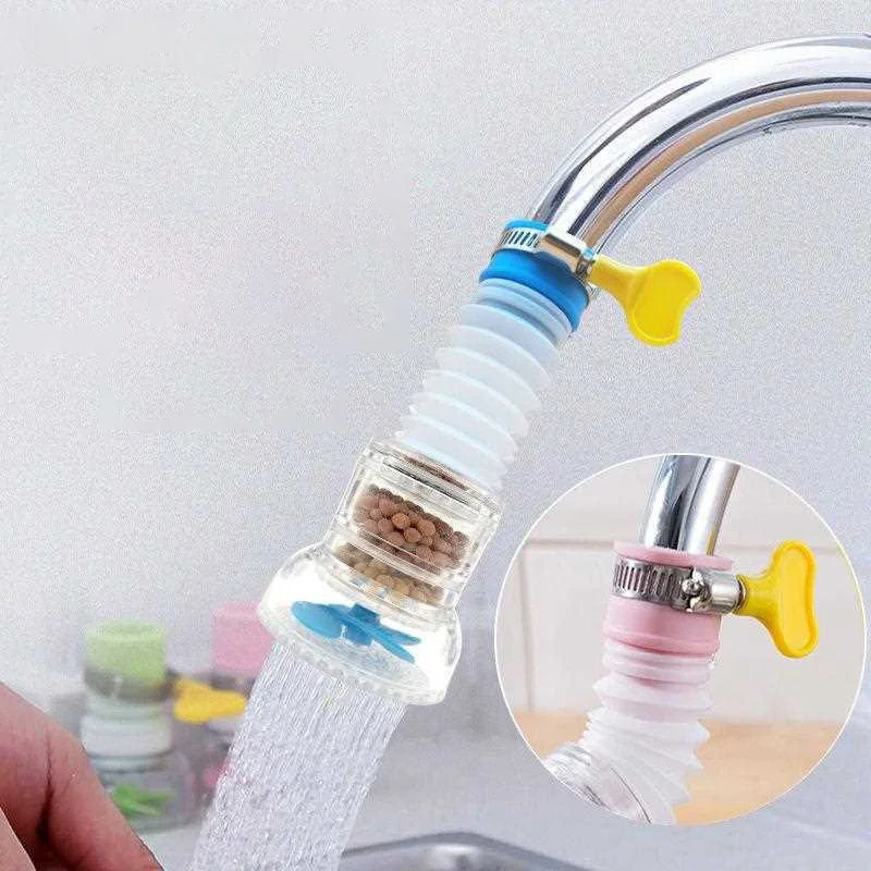 Kitchen Bathroom Faucet Tap Water Purifier for Household Activated Carbon Filtration Mini Faucet Purifier Accessories JS25