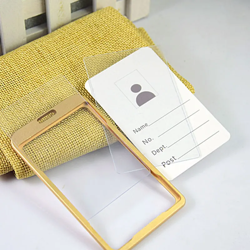 Office Accessories Premium Elegant W/Lanyard Working Card Id Card Protection Badge Holder Card Cover