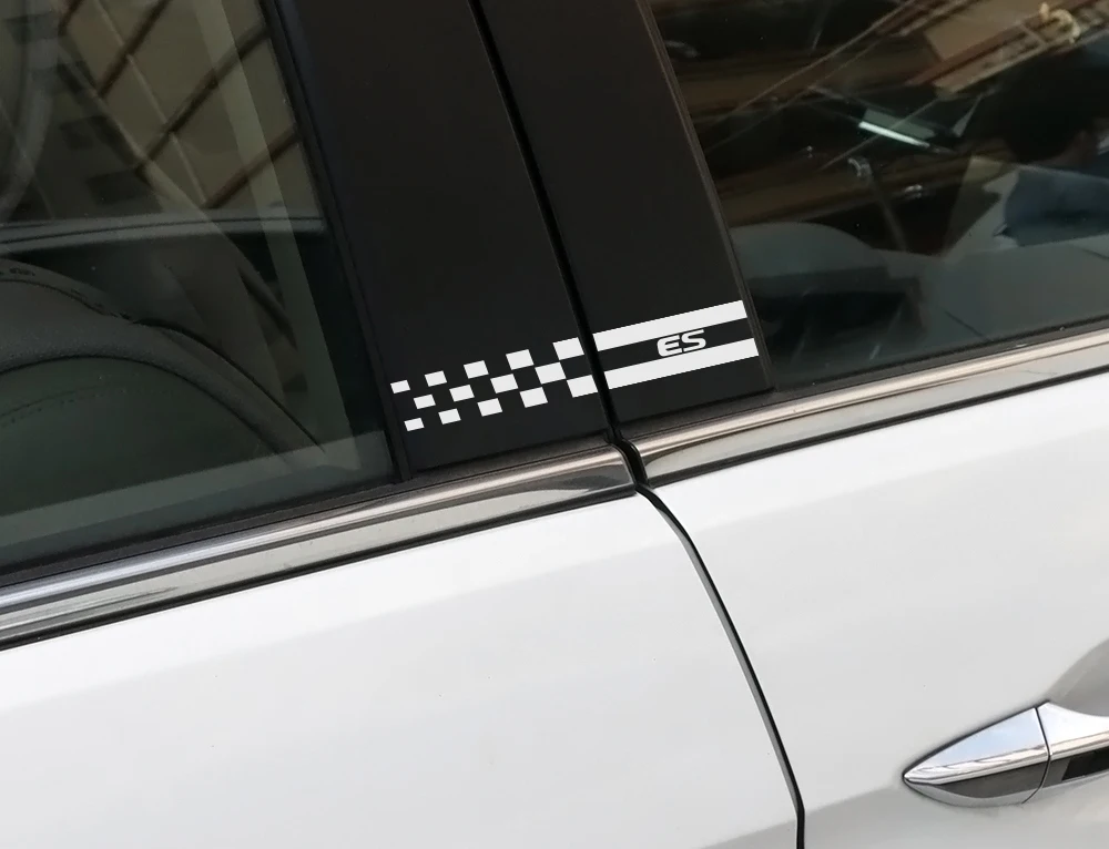 2PCS For Lexus RX 300 330 IS 250 300 GX 400 460 UX 200 NX LX LS GS ES CT200h Fsport Car Window B Pillars Stickers Accessories (3)