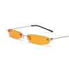 XaYbZc narrow sunglasses men rimless summer 2022 red blue black rectangular sun glasses for women small face hot selling ► Photo 3/5