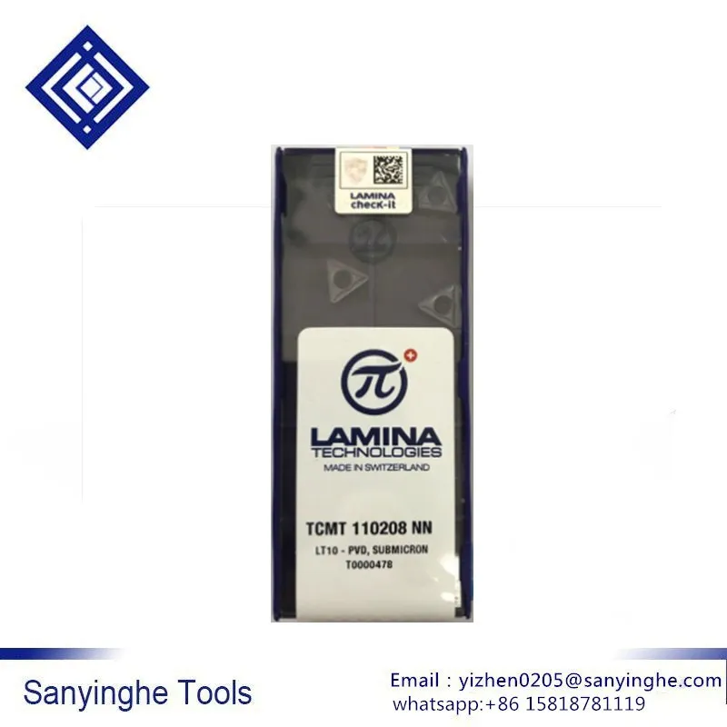 TCMT110208NN LT10/TCMT110204NN LT10 sanyinghe ЧПУ твердосплавные Токарные Вставки токарный станок с ЧПУ(10 шт./лот