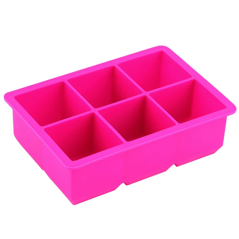 Большой Силиконовые формы для льда Многоразовый силиконовые Квадратная форма