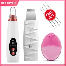 aspirateur à point noir du visage nez extracteur électrique acne nettoyant visage aspirateur de peau a point noir epurateur de peau ventouse visage kit nettoyage visage peeling ultrasonique spatule instrument beauté
