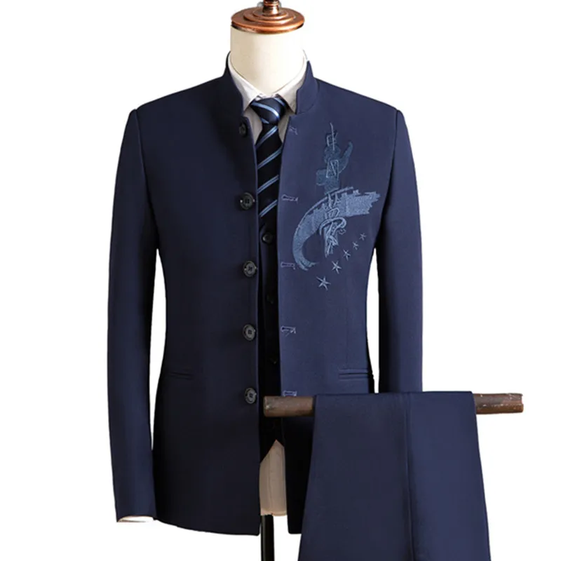 

Suit Pants Vest 3 Pieces Sets / Nice Vogue Pop Men's Casual Boutique Business Dress Blazers Jacket Coat Trousers Waistcoat