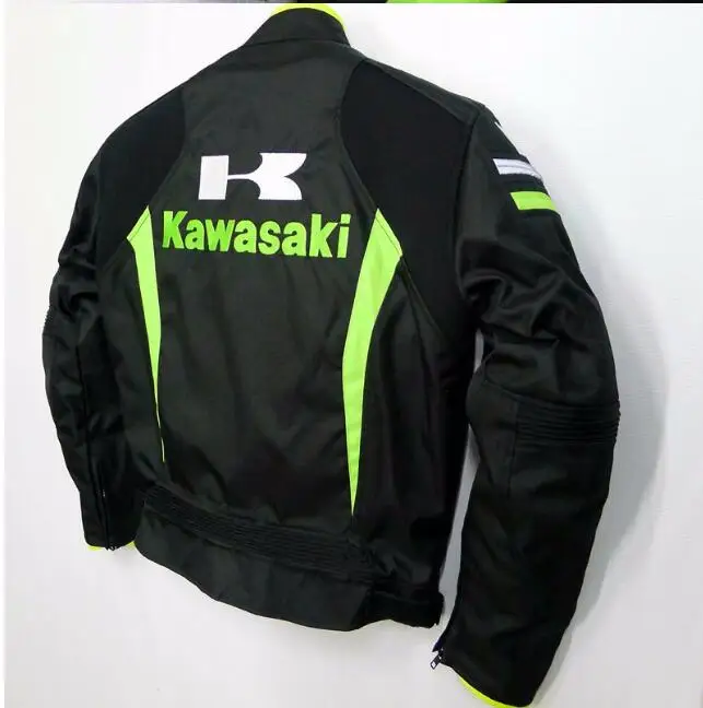 Один комплект мотоциклетная куртка с брюками для Кавасаки гоночный командный непромокаемые брюки с теплой подкладкой