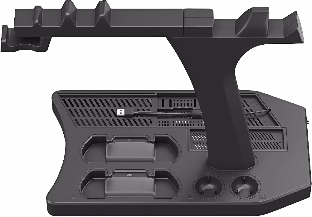 PSVR PS4 Pro тонкая зарядная стойка-витрина для демонстрации для PS4 VR Playstation 4 вертикальная подставка, вентилятор, кулер, контроллер зарядного устройства