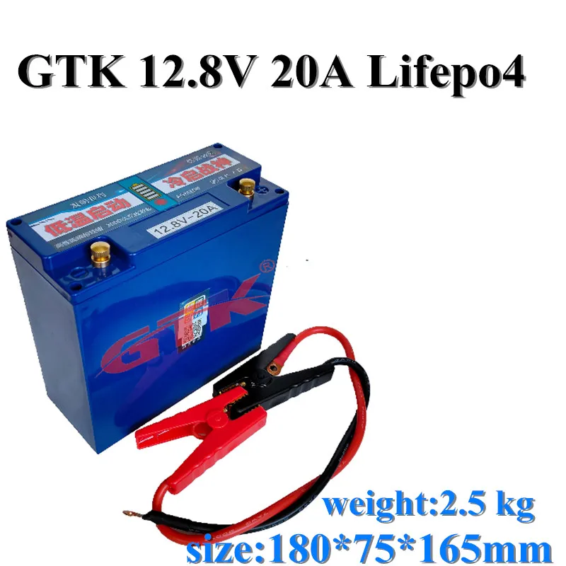 GTK Новое поступление 12 8 v 20ah Lifepo4 аккумулятор для автомобиля батарея аварийного