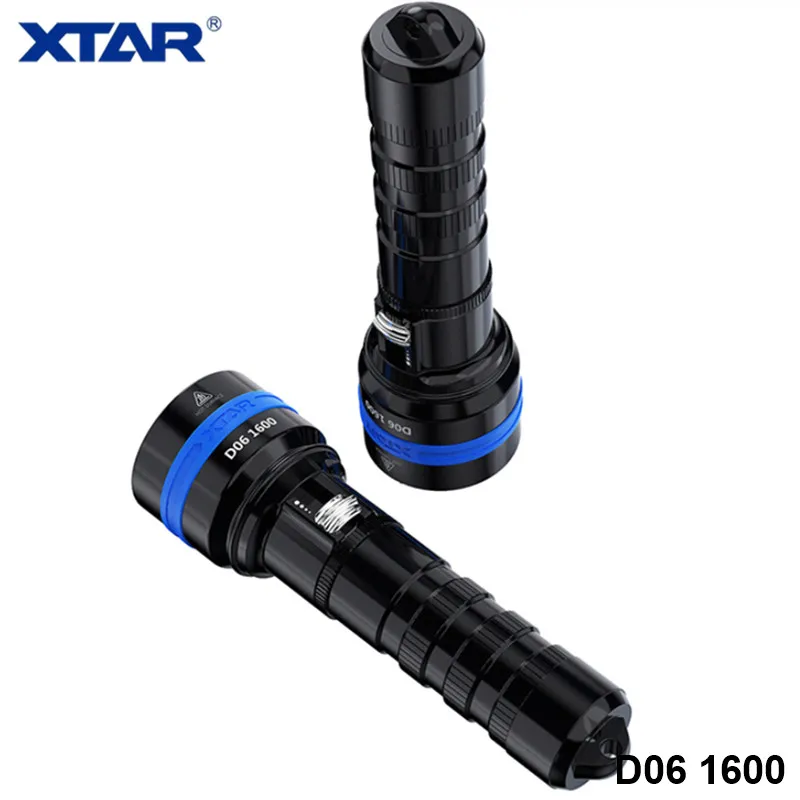 Магнитный скользящий переключатель Xtar D06 подводный фонарик для фотографии Cree XHP35