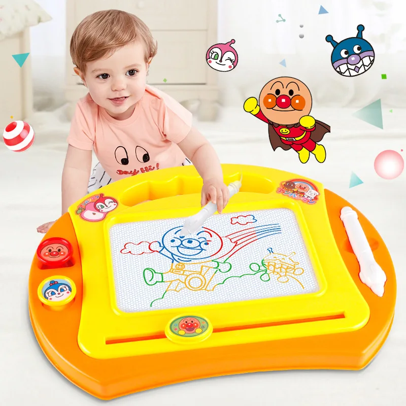 

Children Color Bread Superman Sketchpad Educational Toy Magnetic Drawing Board Infants Graffiti Sketchpad