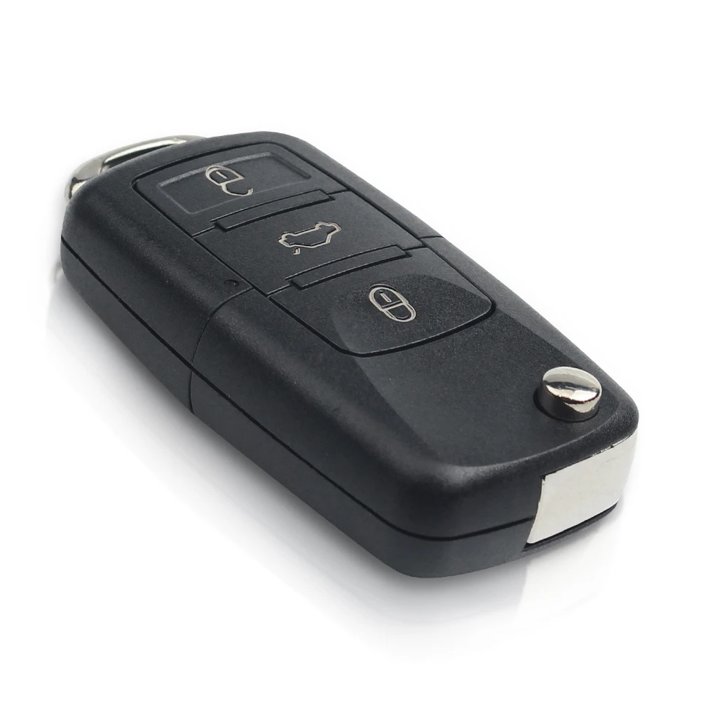 KEYYOU 3 кнопки 434 МГц флип телефон модель ID48 чип для VW VolksWagen Passat/Bora/Polo/Golf/Beetle 1J0 959 753