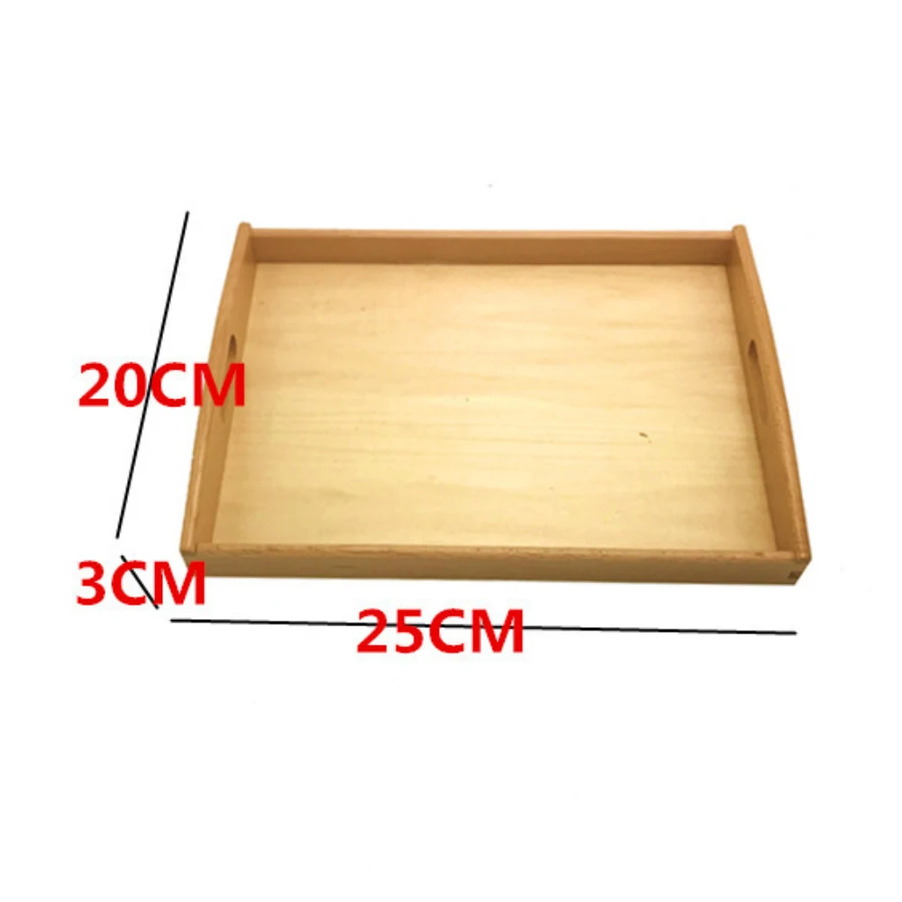  Montessori Wooden Tray Organizer Early Teaching Aid Preschool Kids Education Toy For Children Kids  - 10000039186100